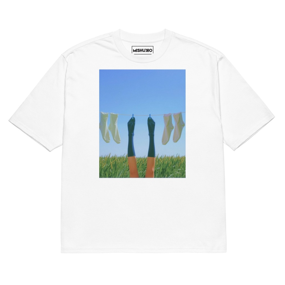 White T-Shirt with Graphic Print